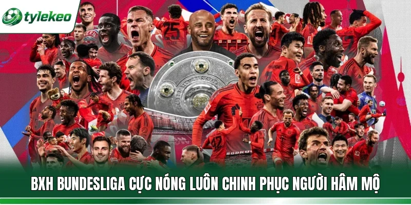 BXH Bundesliga cực nóng luôn chinh phục người hâm mộ